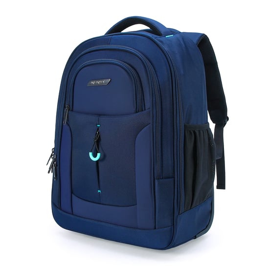 17" laptopryggsäck på hjul, blå, 1680D + PU, 2 hjul, trolleyryggsäck - Image 4