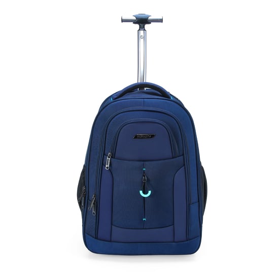 17" laptopryggsäck på hjul, blå, 1680D + PU, 2 hjul, trolleyryggsäck - Image 6