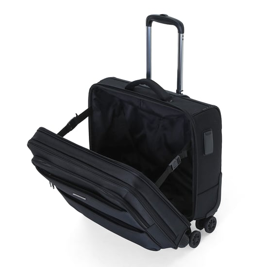 18" laptopportfölj på hjul, svart, 1680D polyester, 4 hjul, affärsväska - Image 5