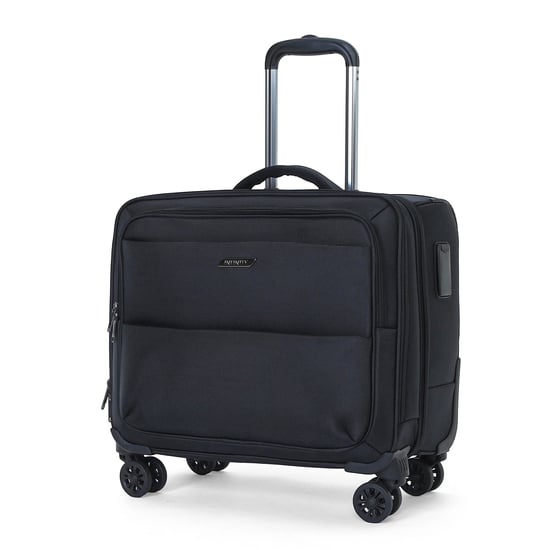 18" laptopportfölj på hjul, svart, 1680D polyester, 4 hjul, affärsväska - Image 6