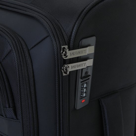 Soft Shell Black 1680D Polyester Suitcase 8 Wheel TSA Luggage Set - Image 6