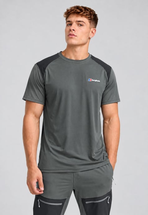 Berghaus Mens Wayside 3.0 Tech Tee in Grey - Image 1