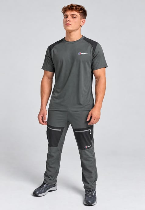 Berghaus Mens Wayside 3.0 Tech Tee in Grey - Image 3