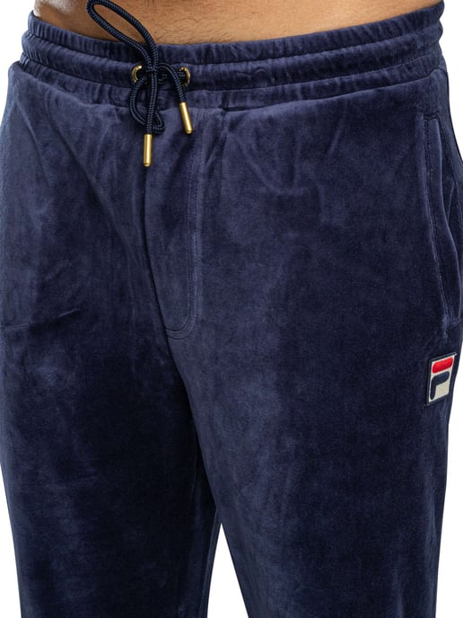 Fila Eddie Velour Joggingbroek Met Bamboe Badge, Blauw - Image 5