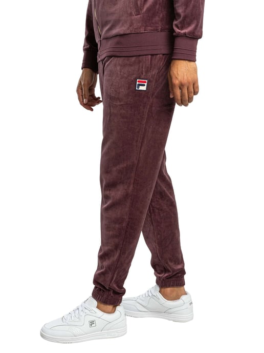 Fila Eddie Velour Joggingbroek Met Bamboe Badge, Purper - Image 2
