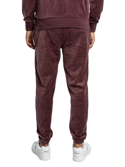 Fila Eddie Velour Joggingbroek Met Bamboe Badge, Purper - Image 3