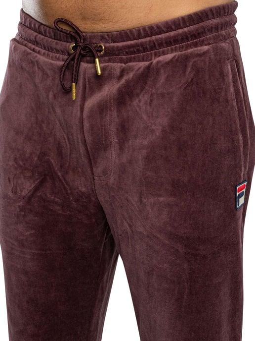 Fila Eddie Velour Joggingbroek Met Bamboe Badge, Purper - Image 5