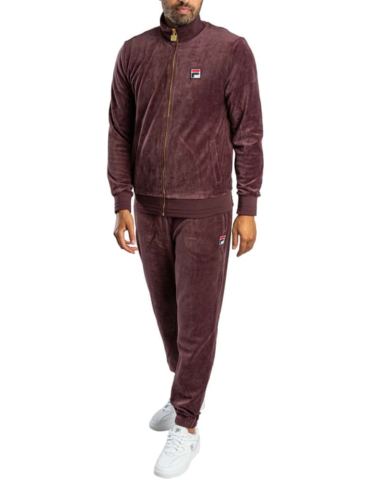 Fila Eddie Velour Joggingbroek Met Bamboe Badge, Purper - Image 6