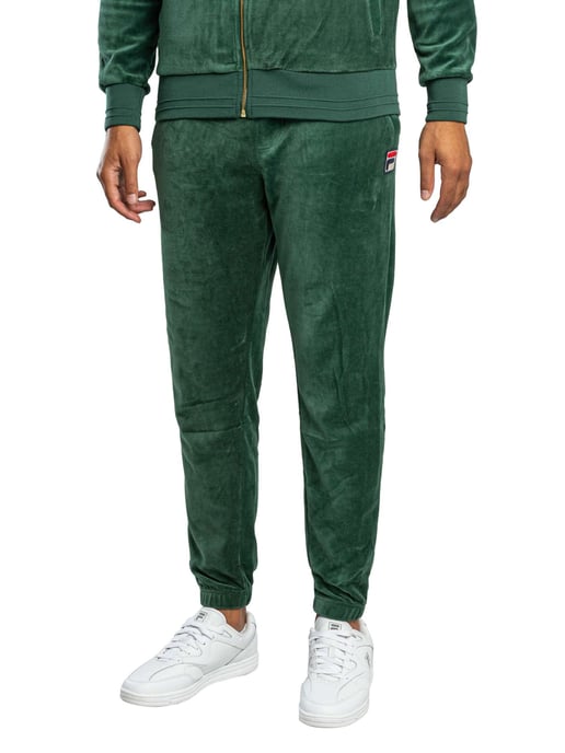 Fila Eddie Velour Joggingbroek Met Bamboe Badge, Groen - Image 1