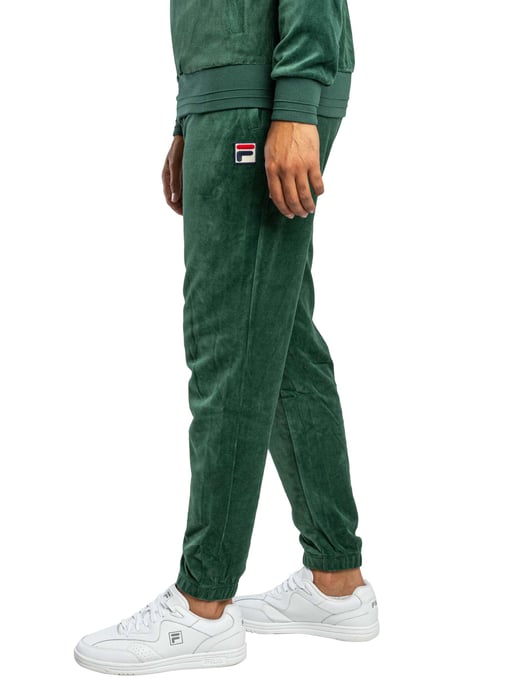 Fila Eddie Velour Joggingbroek Met Bamboe Badge, Groen - Image 2