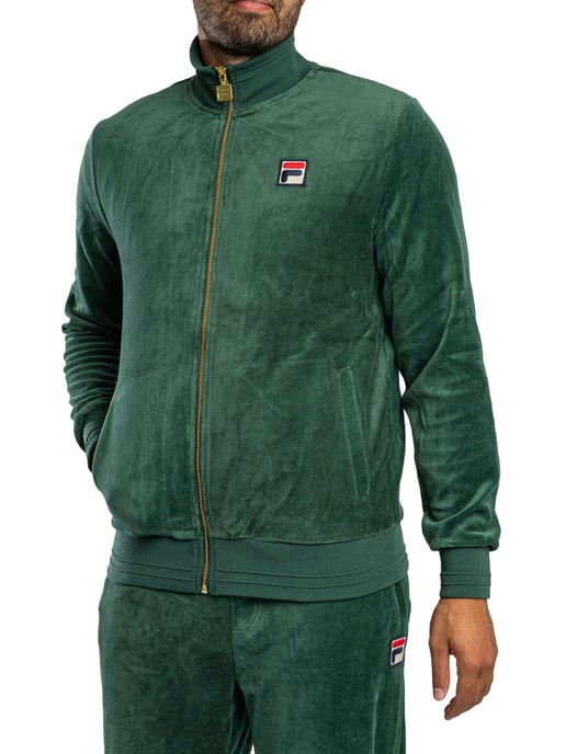 Fila Nero Velours Trainingsjack, Groen - Image 1