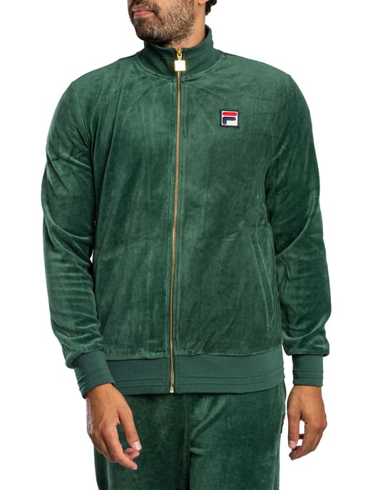Fila Nero Velours Trainingsjack, Groen - Image 2