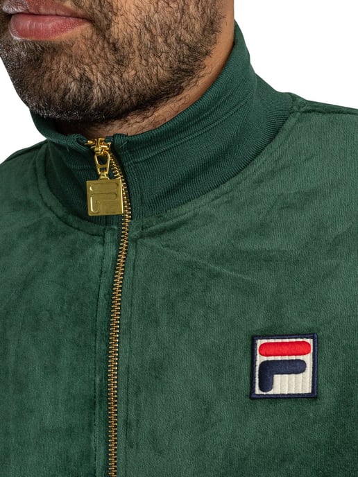 Fila Nero Velours Trainingsjack, Groen - Image 5
