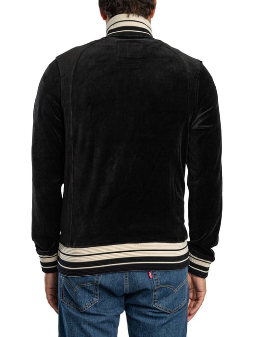 Sergio Tacchini Lazzari Velours Trainingsjack, Zwart - Image 3