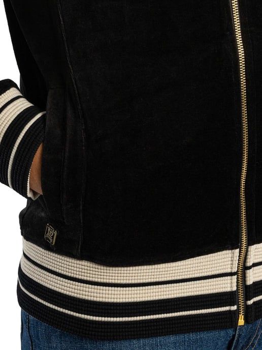 Sergio Tacchini Lazzari Velours Trainingsjack, Zwart - Image 4