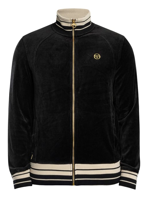 Sergio Tacchini Lazzari Velours Trainingsjack, Zwart - Image 6