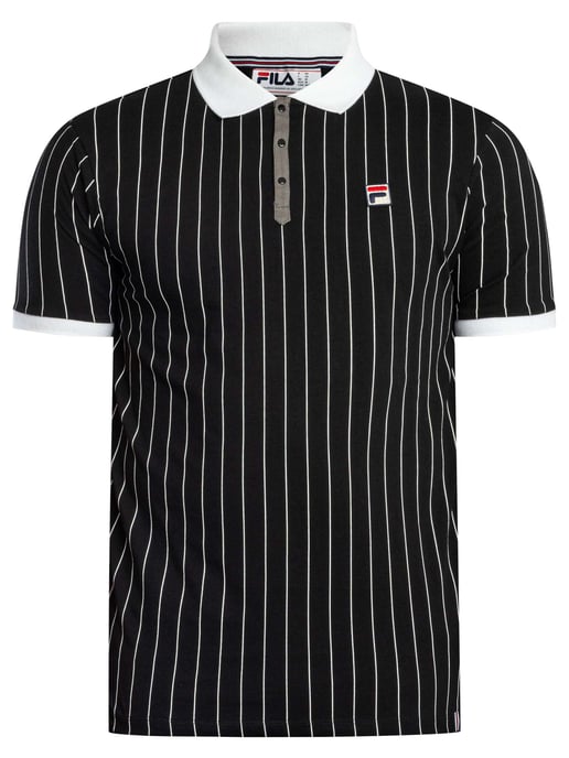 Fila Klassiek Vintage Gestreept Poloshirt, Blauw - Image 6