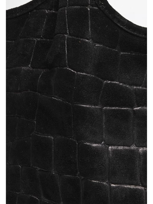 Anna Luchini Black Cowhide Leather Bag - Image 3