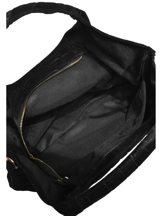 Anna Luchini Black Cowhide Leather Bag - Image 4