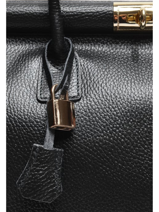 Anna Luchini Black Calfskin Leather Bag - Image 3