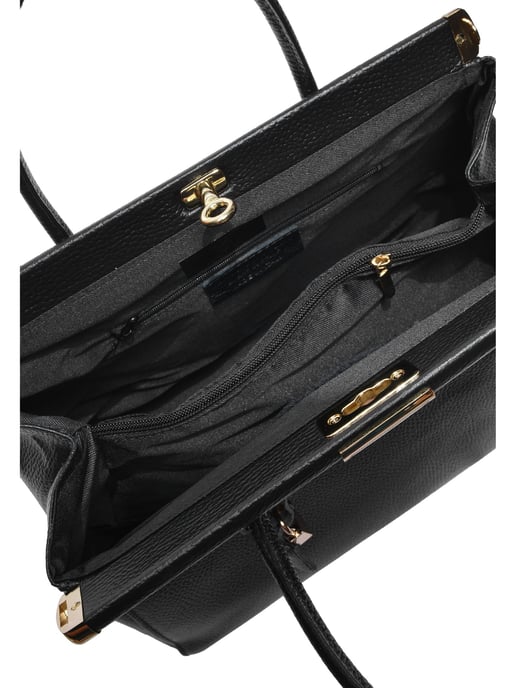 Anna Luchini Black Calfskin Leather Bag - Image 4
