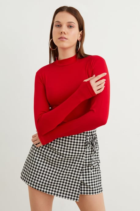 Women's 4-Pack Cut-Out Half Turtleneck Bodysuits - Image 5