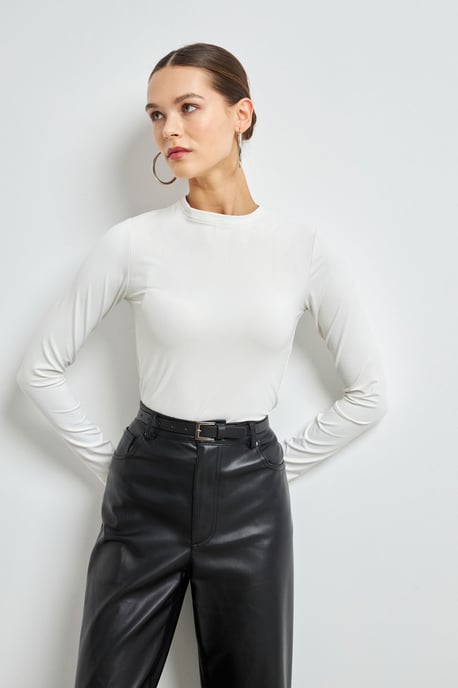 Women's Slim Fit Crew Neck Blouse - Image 3