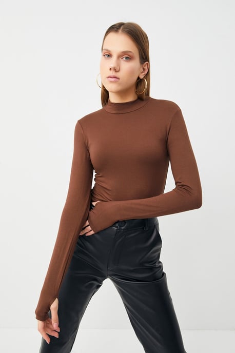 Bipantolon Damesbody met slim fit en halve col - Image 2
