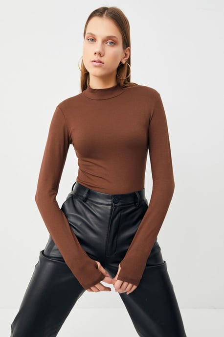 Bipantolon Damesbody met slim fit en halve col - Image 4