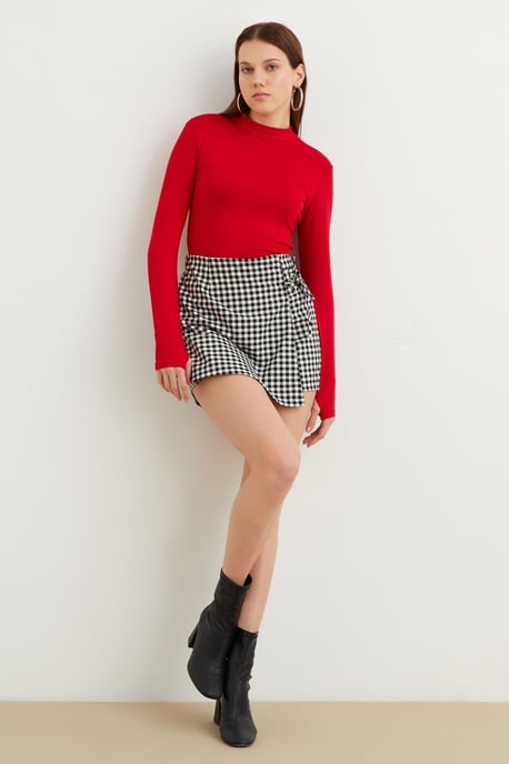 Women's Slim Fit Half Turtleneck Bodysuit - Image 6