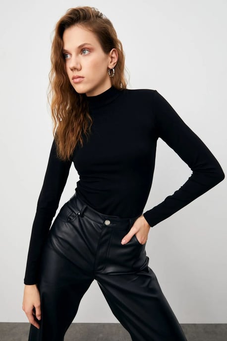 Women's 3-Pack Slim Fit Turtleneck Bodysuits - Image 2