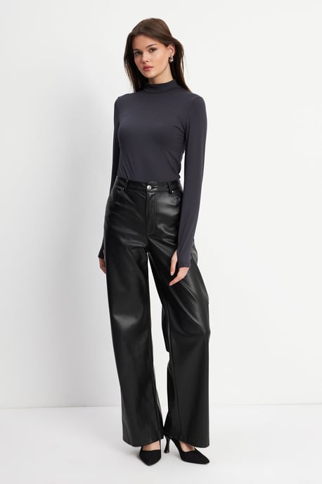 Women's Slim Fit Half Turtleneck Bodysuit - Image 6