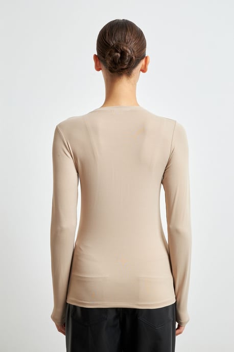 Women's Slim Fit Crew Neck Blouse - Image 4