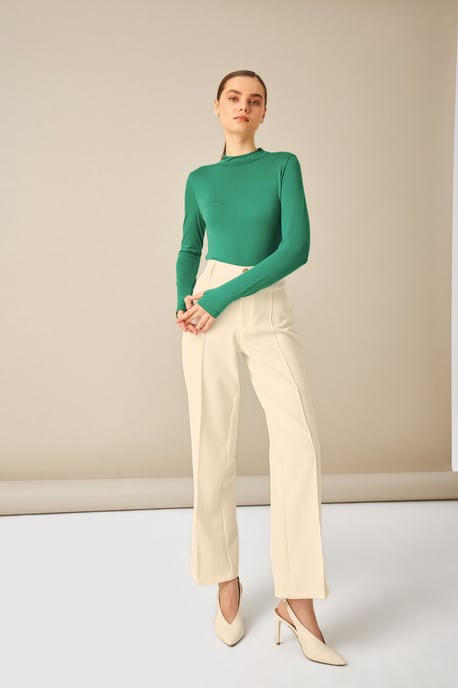 Bipantolon Damesbody met Slim Fit en halve col - Image 5