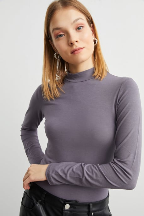 Women's 3-Pack Slim Fit Turtleneck Bodysuits - Image 4