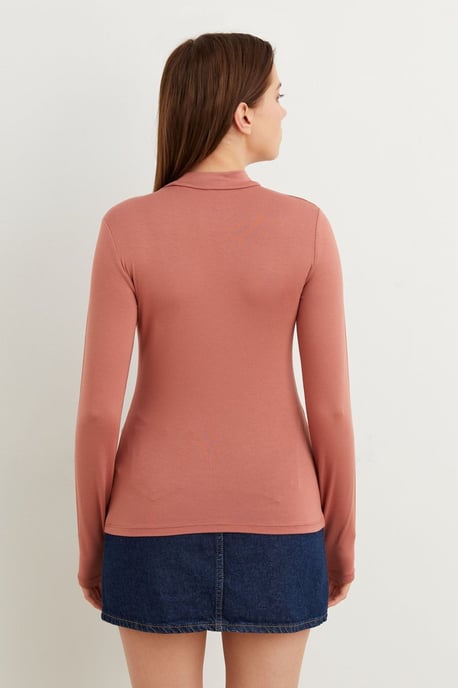 Women's Slim Fit Half Turtleneck Bodysuit - Image 3