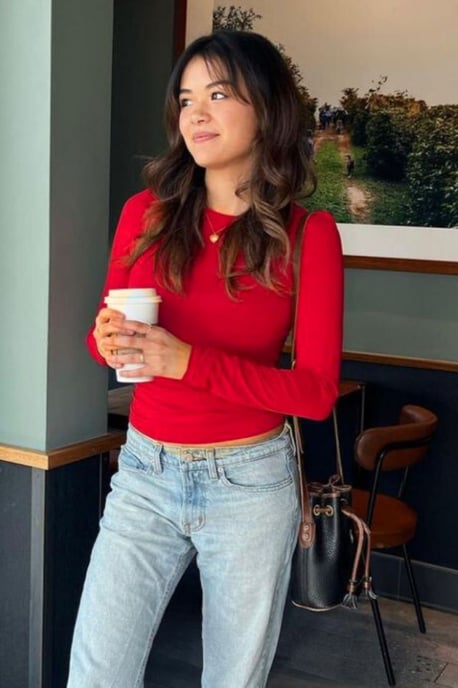 Women's Slim Fit Crew Neck Blouse - Image 4