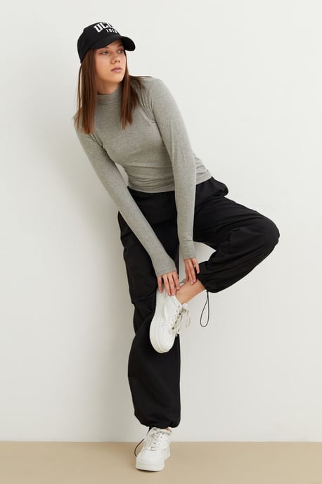 Bipantolon Damesbody met slim fit en halve col - Image 5