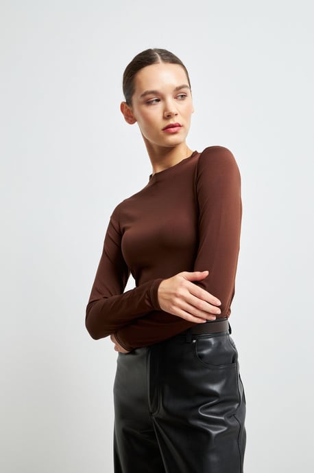 Women's Slim Fit Crew Neck Blouse - Image 2