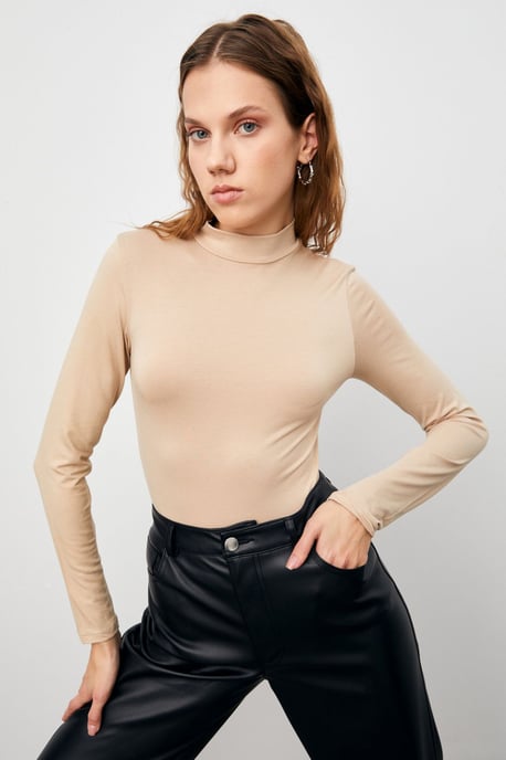 Women's 4-Pack Slim Fit Turtleneck Bodysuits - Image 4