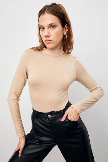 Women's 4-Pack Slim Fit Turtleneck Bodysuits - Image 3
