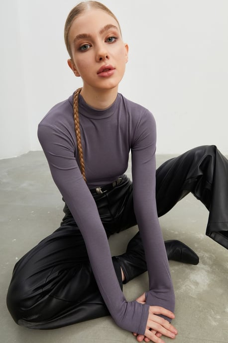 Women's 2-Pack Cut-Out Half Turtleneck Bodysuits - Image 2