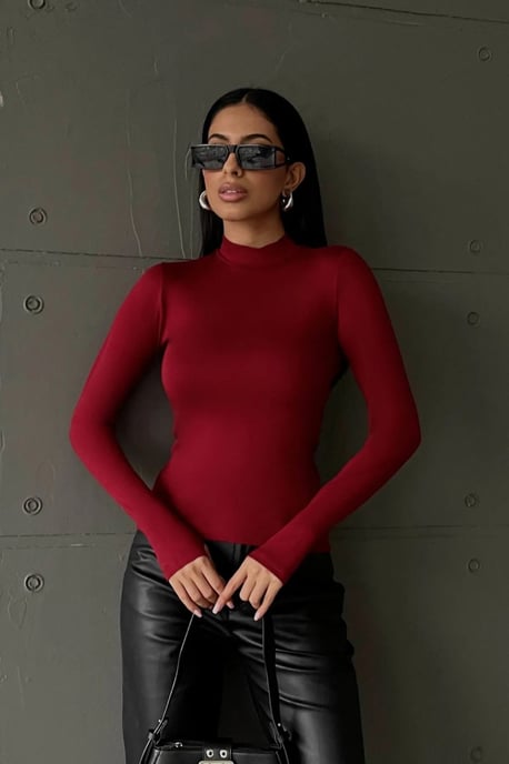 Bipantolon 3-pack damesbody's met slim fit en halve col - Image 3