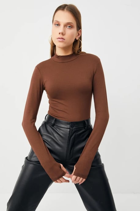 Bipantolon 3-pack damesbodysuits met slim fit en halve col - Image 3