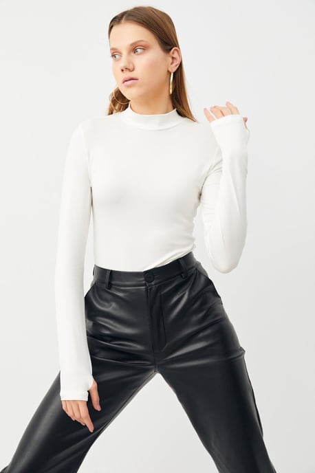 Bipantolon 2-pack damesbodysuits met cut-out en halve col - Image 6