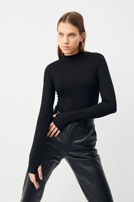 Women's 3-Pack Slim Fit Half Turtleneck Bodysuits - Image 2