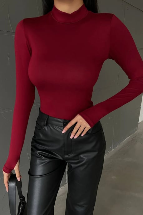 Women's 3-Pack Slim Fit Half Turtleneck Bodysuits - Image 5