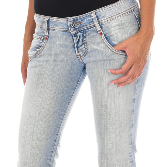 Långa, slitna jeans med smala nederdelar 10DB50076 damer - Image 2