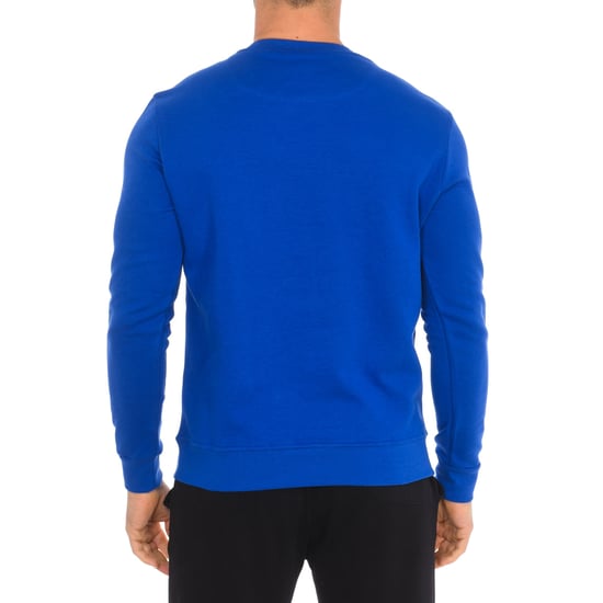 Långärmad sweatshirt med rund halsringning 9024130 herr - Image 3
