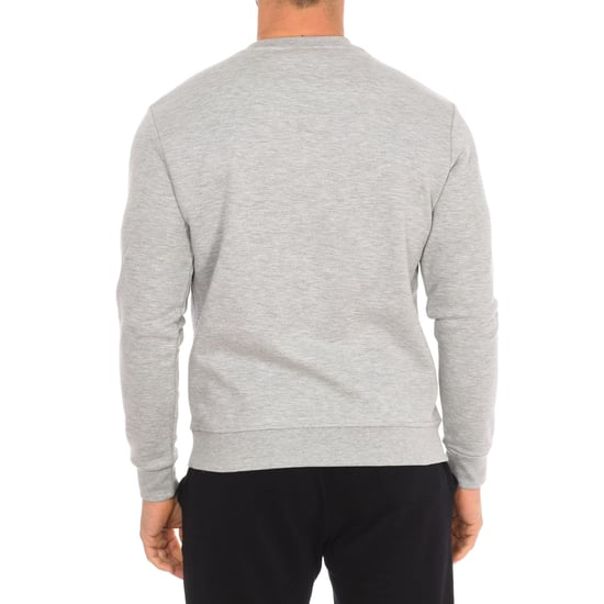 Långärmad sweatshirt med rund halsringning 9024130 herr - Image 3